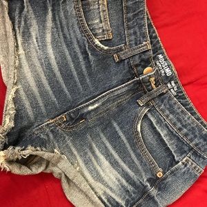 Denim shorts